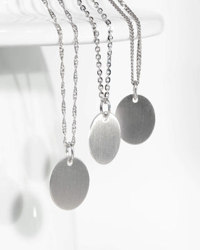 Handwriting Uploud engraving plates necklace pendant oval