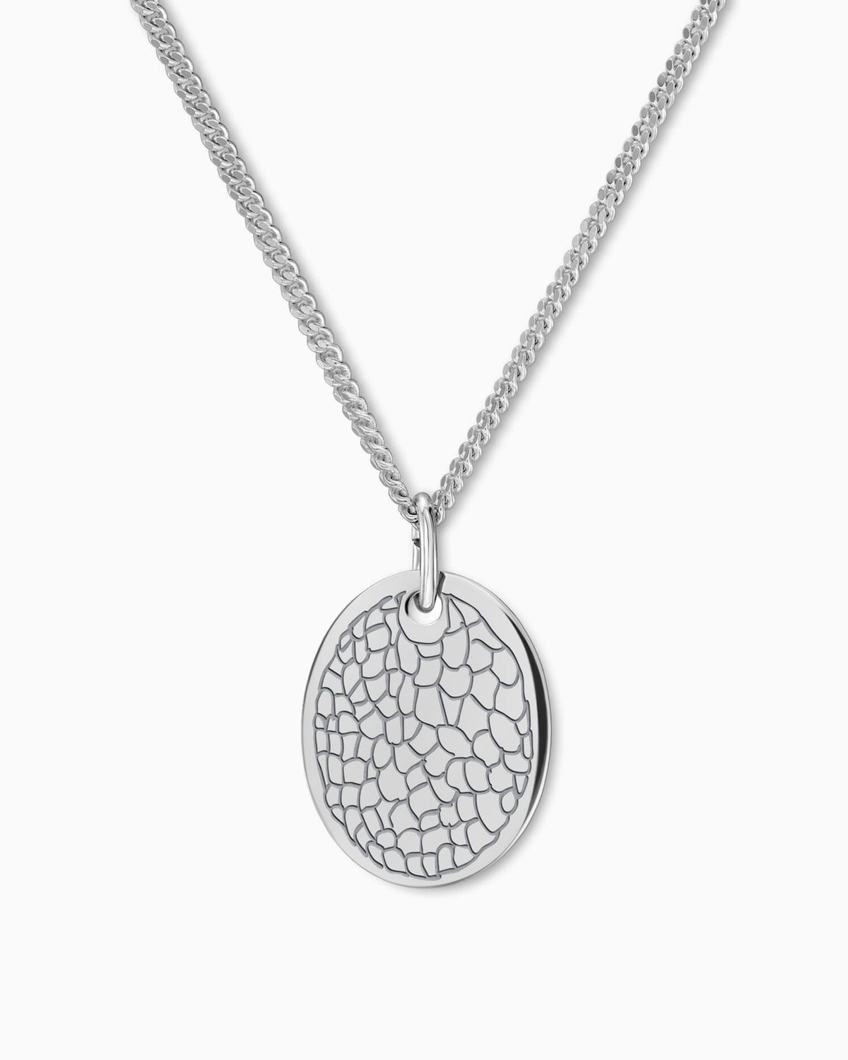 Nose print engraving plates necklace pendant oval