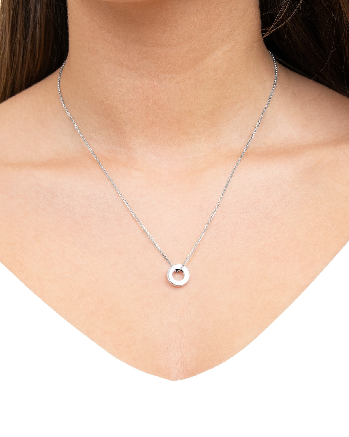Ring Necklace Engraving plate Pendant