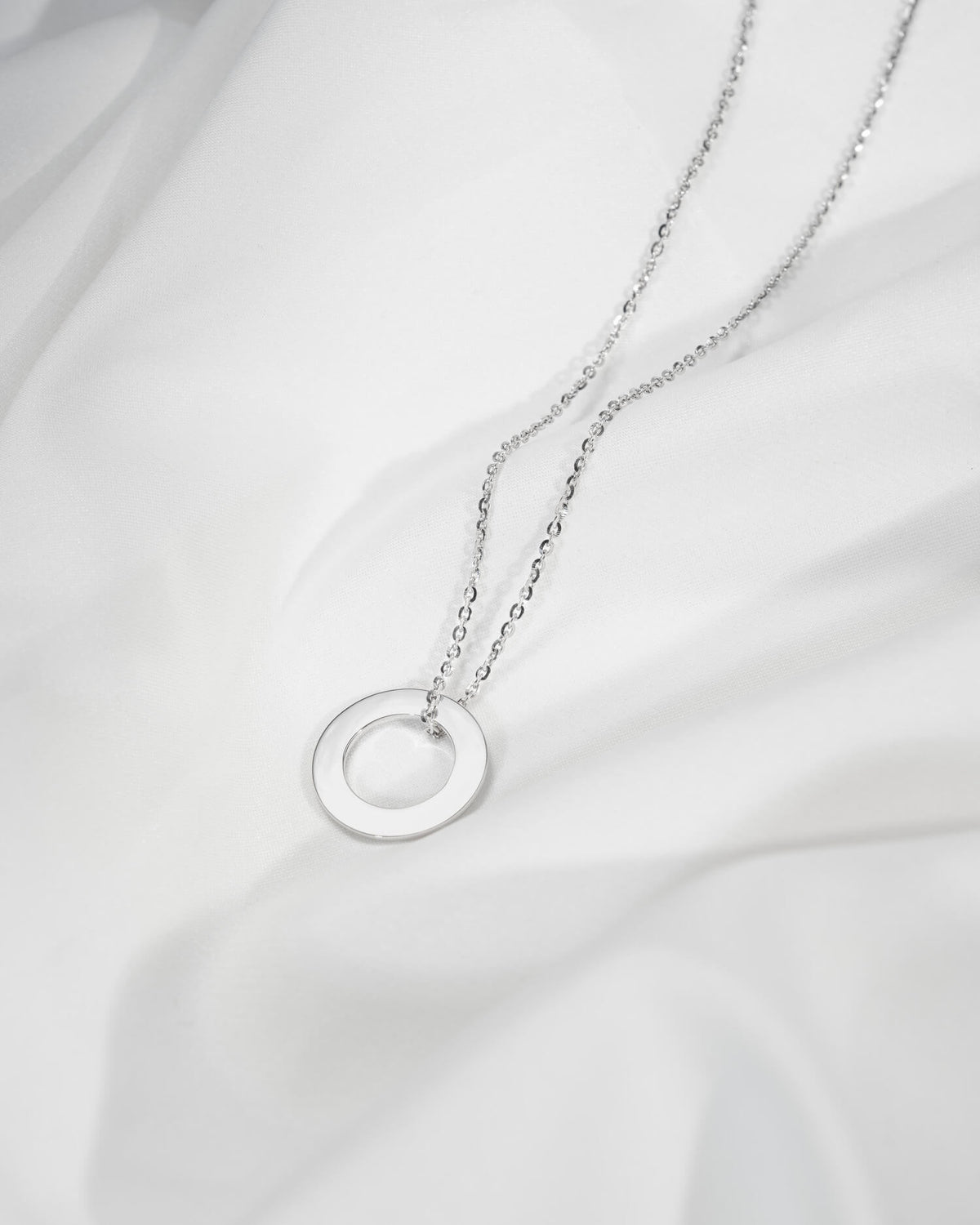 Ring Halskette Gravurplatte Anhänger