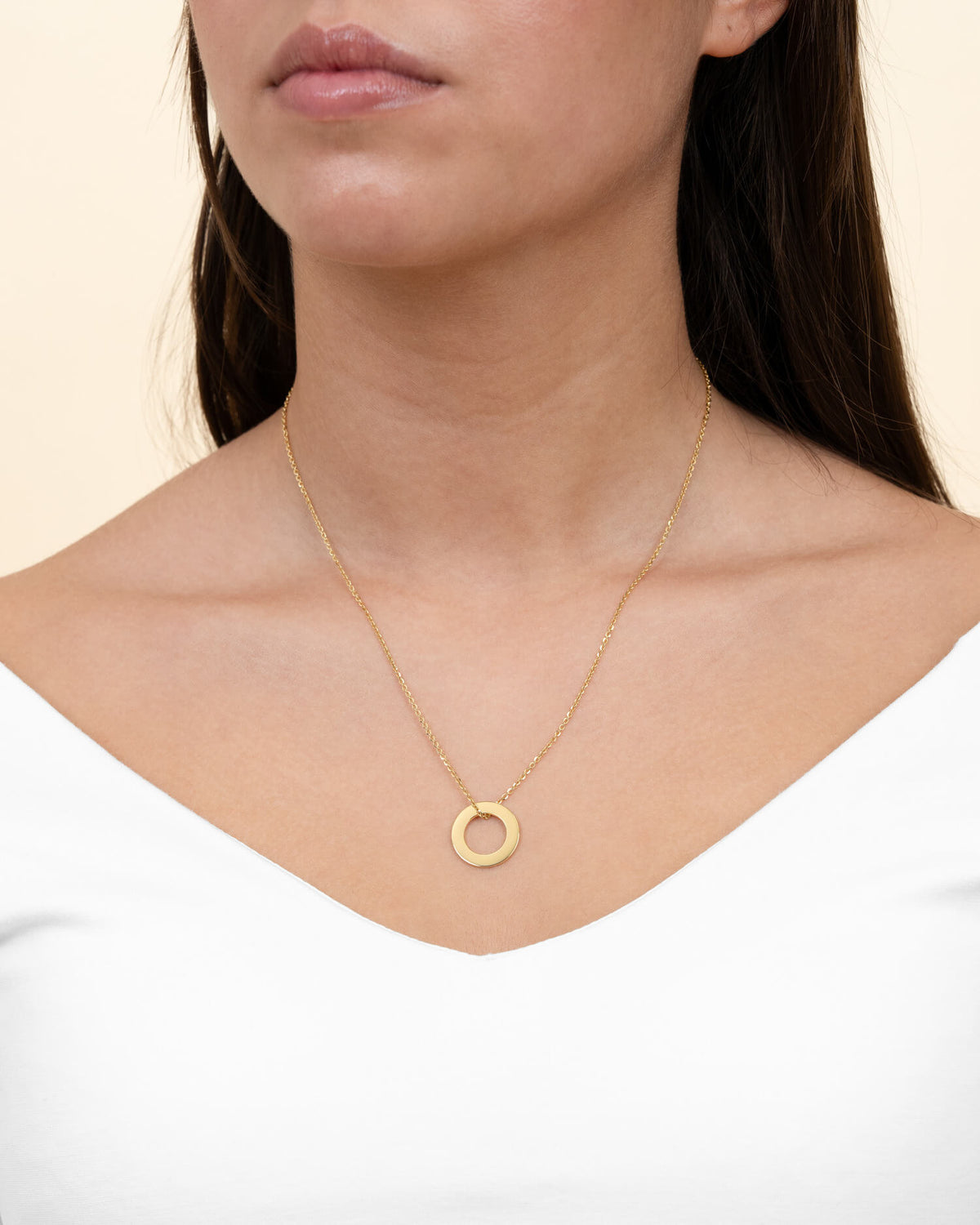 Ring Ketting Graveerplaat Hanger