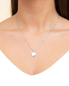 Initialen hart ketting graveerplaatje hanger