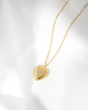 Nose print heart necklace engraving plate pendant