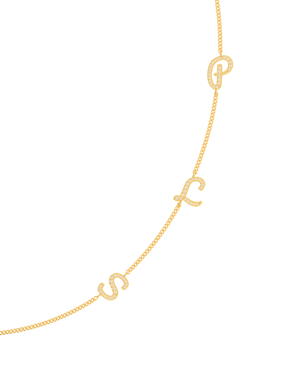 Namenskette Initialen Halskette