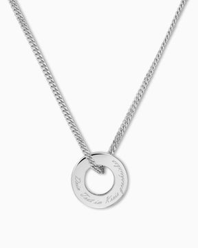 Ring Necklace Engraving plate Pendant