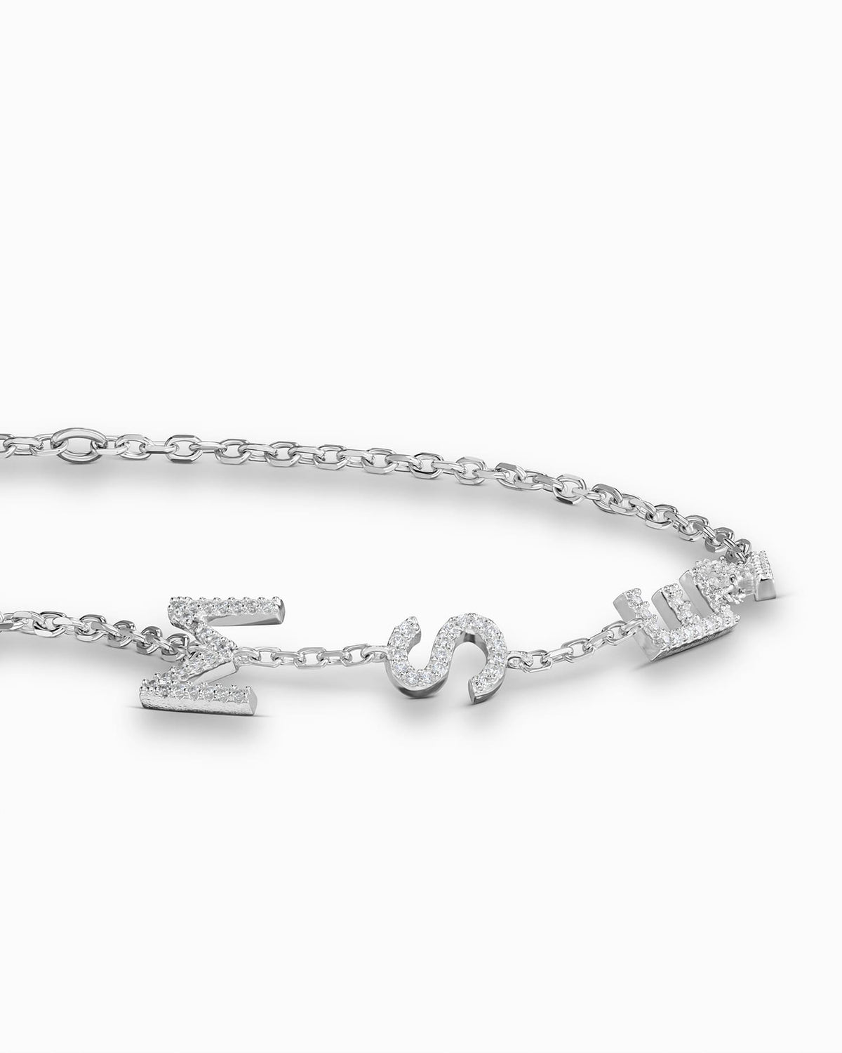 Buchstaben Armband Zirkonia