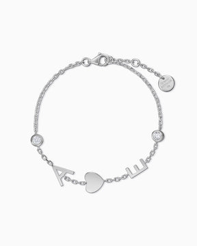 Buchstaben Armband mit Charms