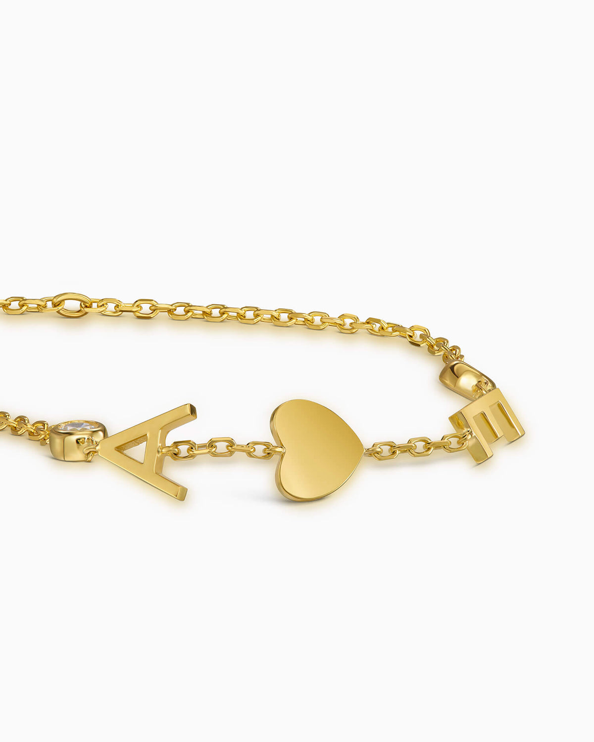 Buchstaben Armband mit Charms