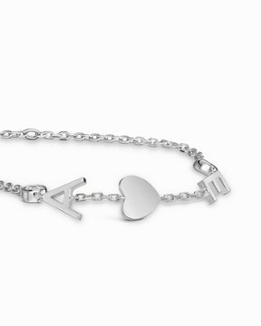 Buchstaben Armband mit Charms