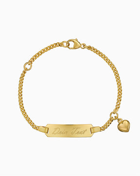 Gravurarmband Gravurplatte Herz