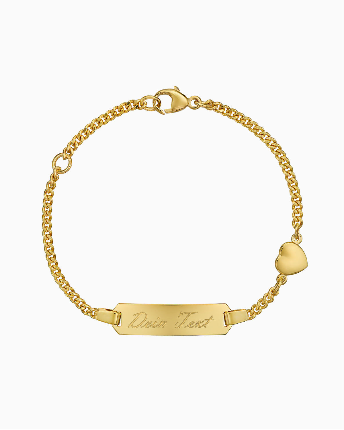 Gravurarmband Gravurplatte Herz