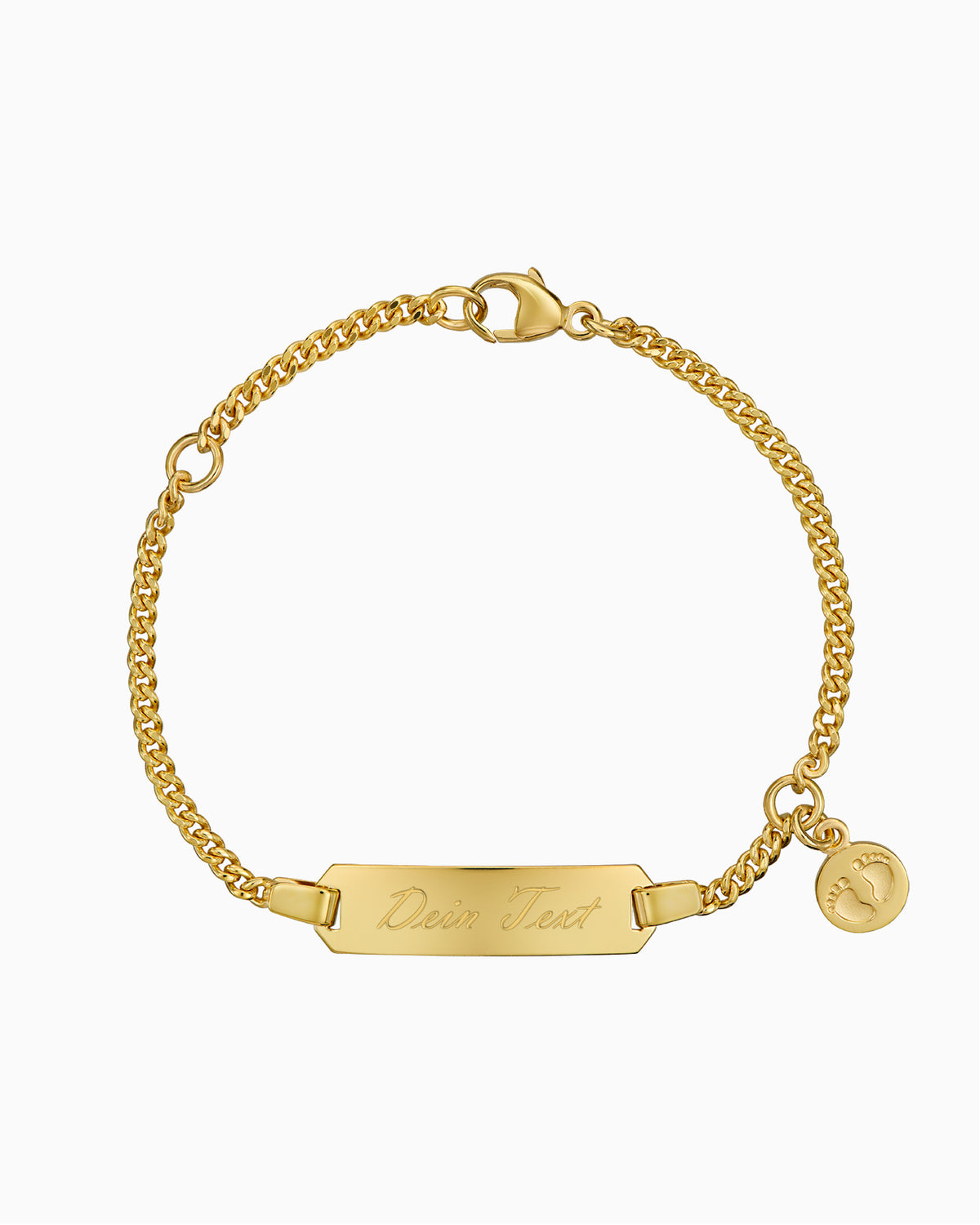 Gravurarmband Gravurplatte Babyfüße