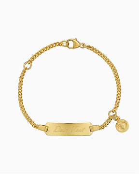 Gravurarmband Gravurplatte Babyfüße