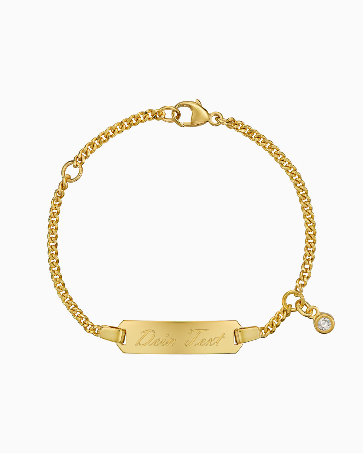 Gravurarmband Gravurplatte Zirkonia