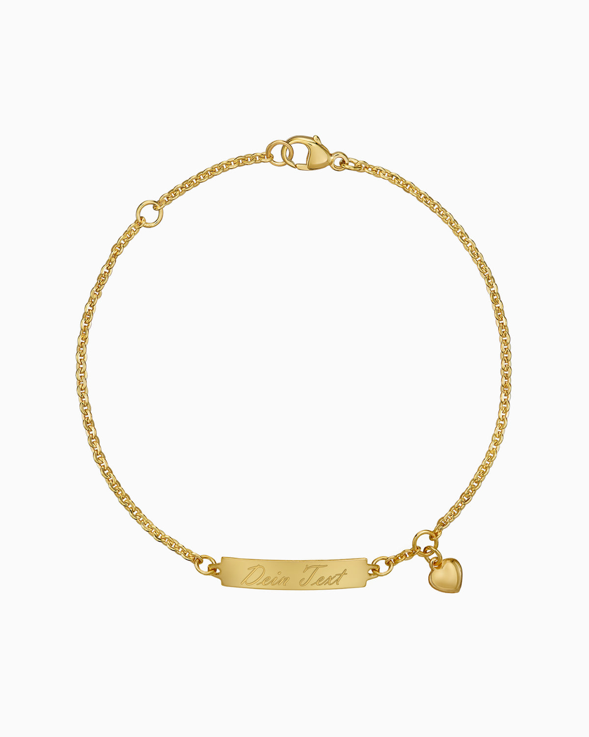 Gravurarmband Gravurplatte Herz