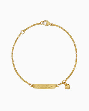 Engraving bracelet engraving plate heart