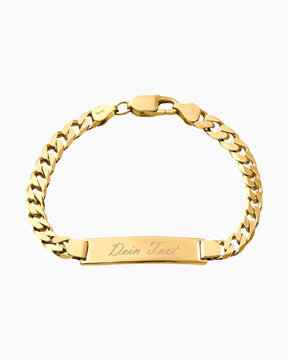 Graveerarmband Graveerplaatje Pantser ID-armband