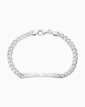 Graveerarmband Graveerplaatje Pantser ID-armband