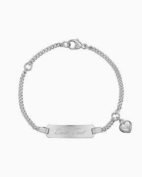 Gravurarmband Gravurplatte Herz
