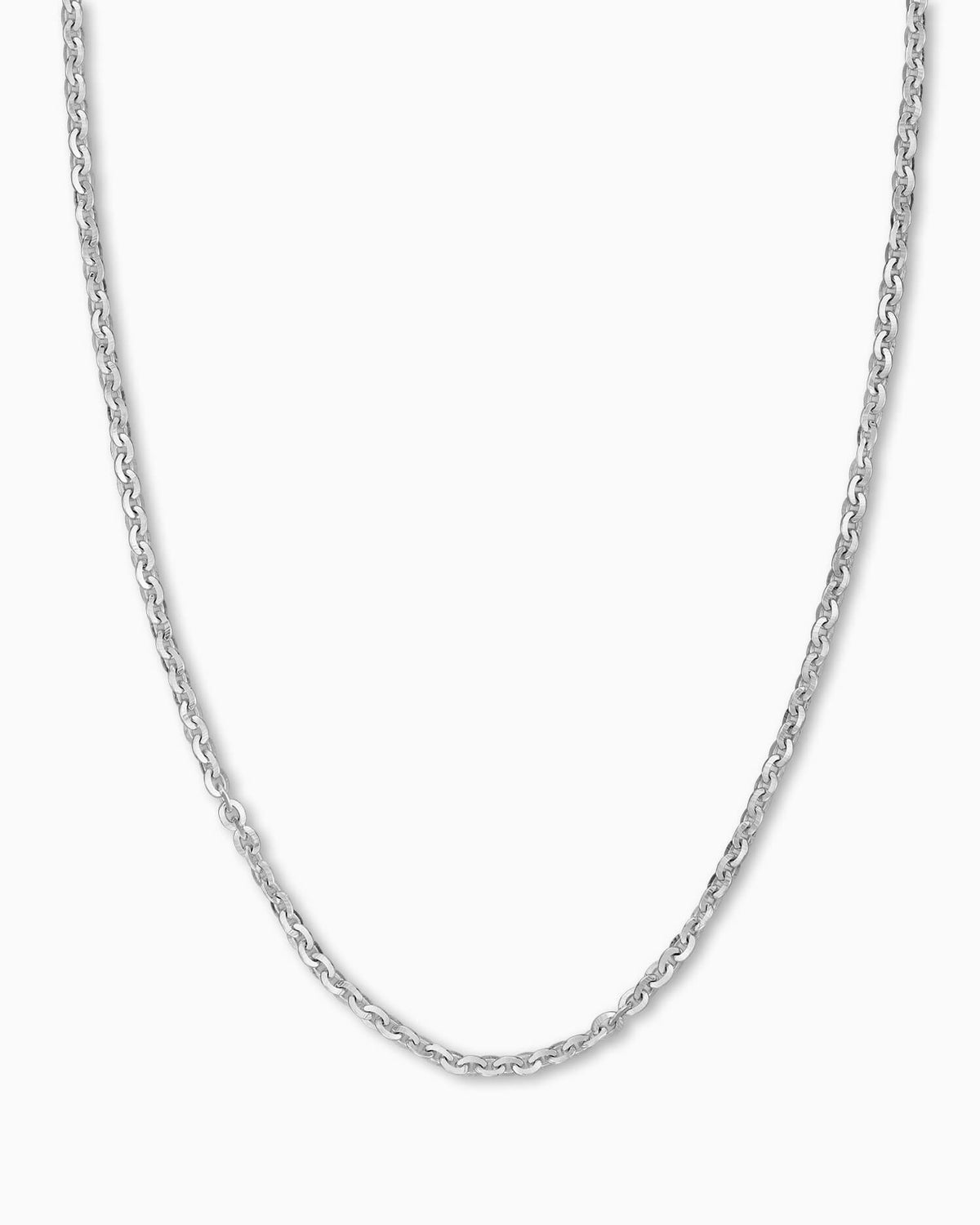 Ankerkette 925 Silber Rhodiniert 1,40mm