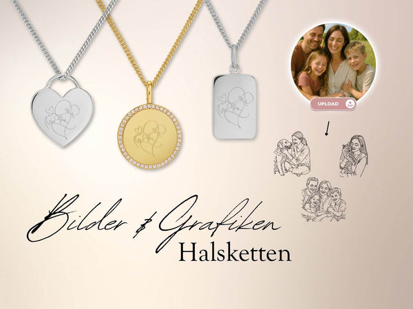 Schmuck mit Bild/Grafik Gravur