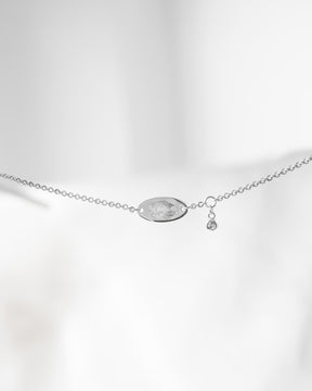 Engraving bracelet engraving plate oval zirconia