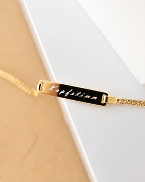 Gravurarmband Gravurplatte