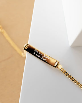 Gravurarmband Gravurplatte