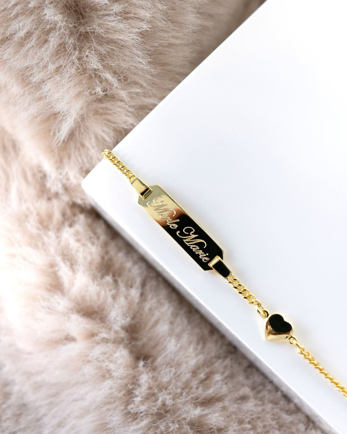 Gravurarmband Gravurplatte Herz