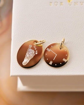 Gravurplatten Halskette Anhänger Oval