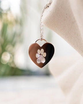 Hart ketting graveerplaatje hanger