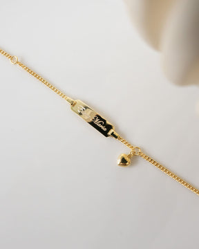 Gravurarmband Gravurplatte Herz