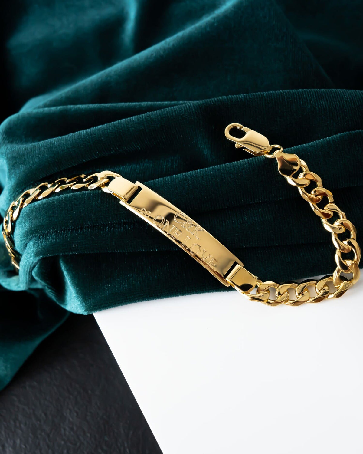 Graveerarmband Graveerplaatje Pantser ID-armband