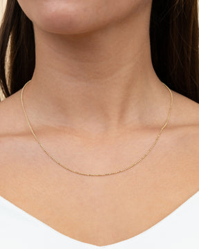 Kugelkette 925 Silber 18 Karat Vergoldet 1,20mm
