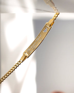 Gravurarmband Gravurplatte Herz
