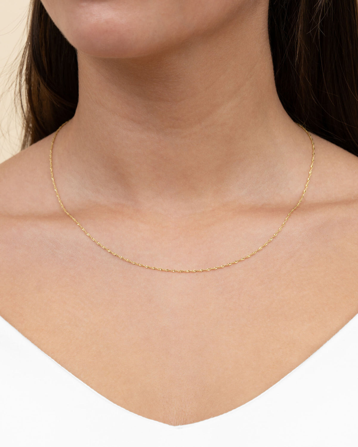 Singapurkette 925 Silber 18 Karat Vergoldet 1,20mm