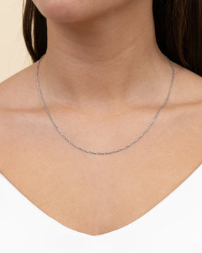 Anchor chain 925 silver rhodium-plated 1.40mm