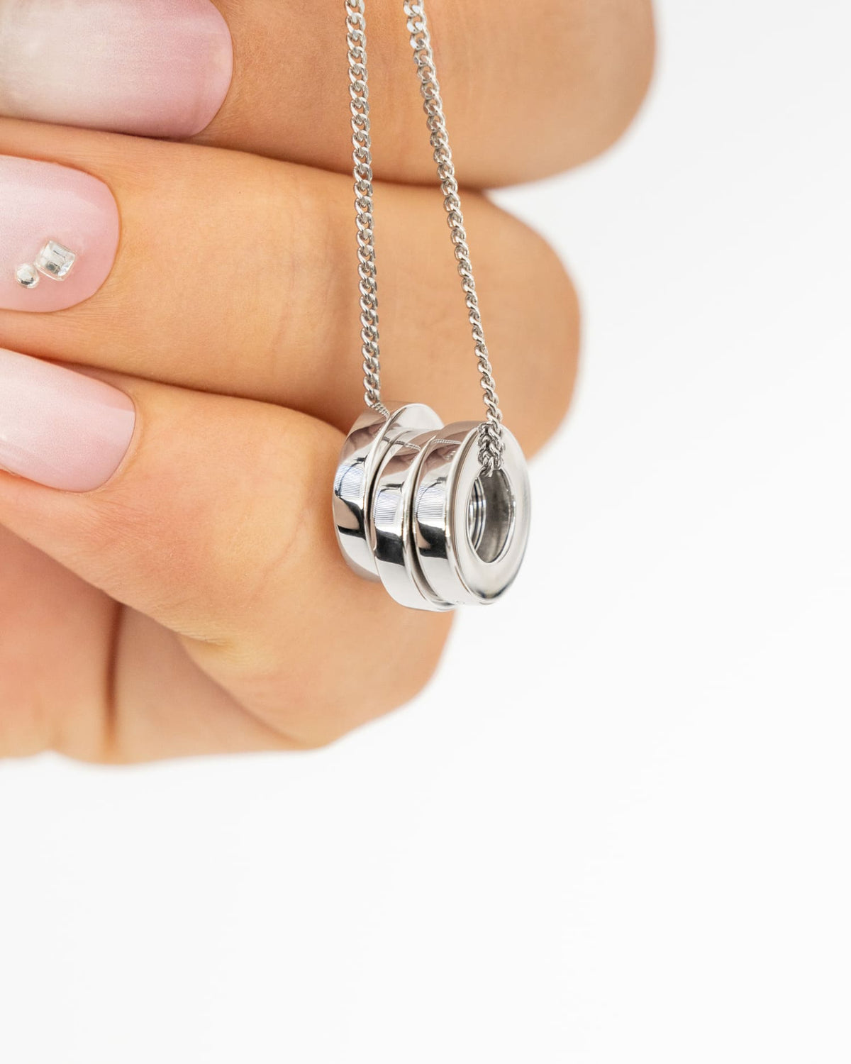 Ring Necklace Engraving plate Pendant