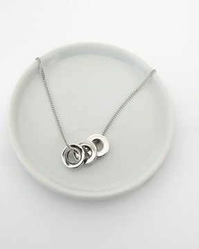Ring Necklace Engraving plate Pendant