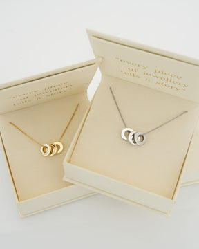 Ring Necklace Engraving plate Pendant