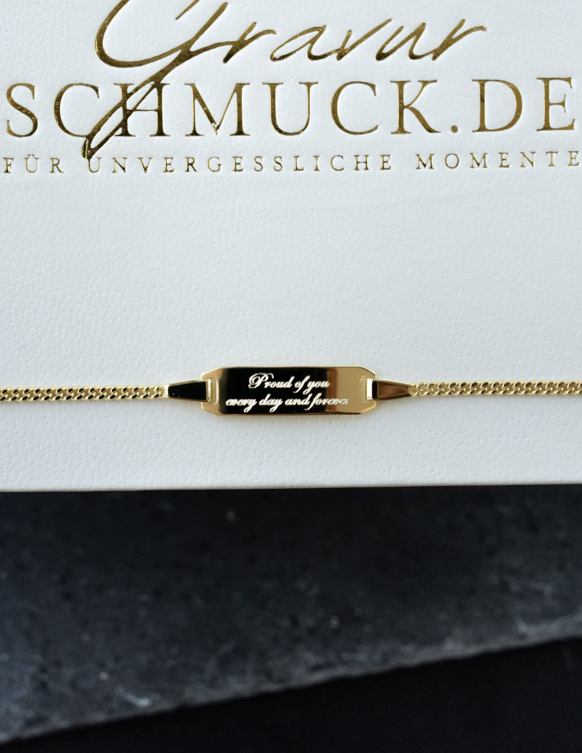 Gravurarmband Gravurplatte