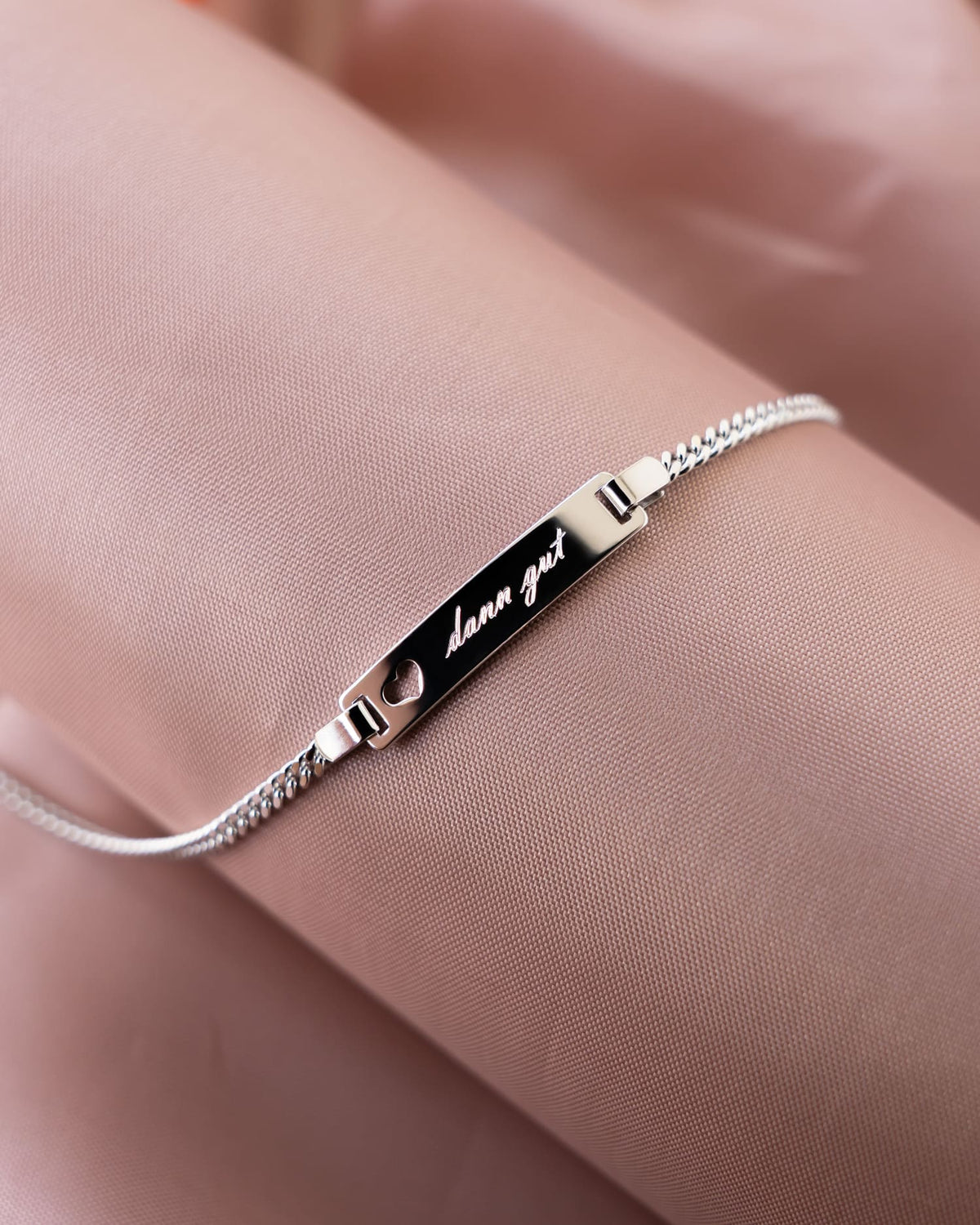 Gravurarmband Gravurplatte Herz