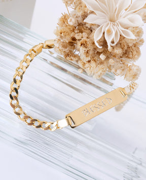 Gravurarmband Gravurplatte Mattiert
