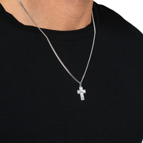 Kruis ketting graveerplaat hanger Sueno