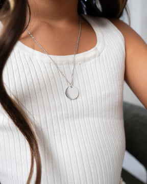 Geboorte bloem graveren platen ketting hanger zirconia ronde