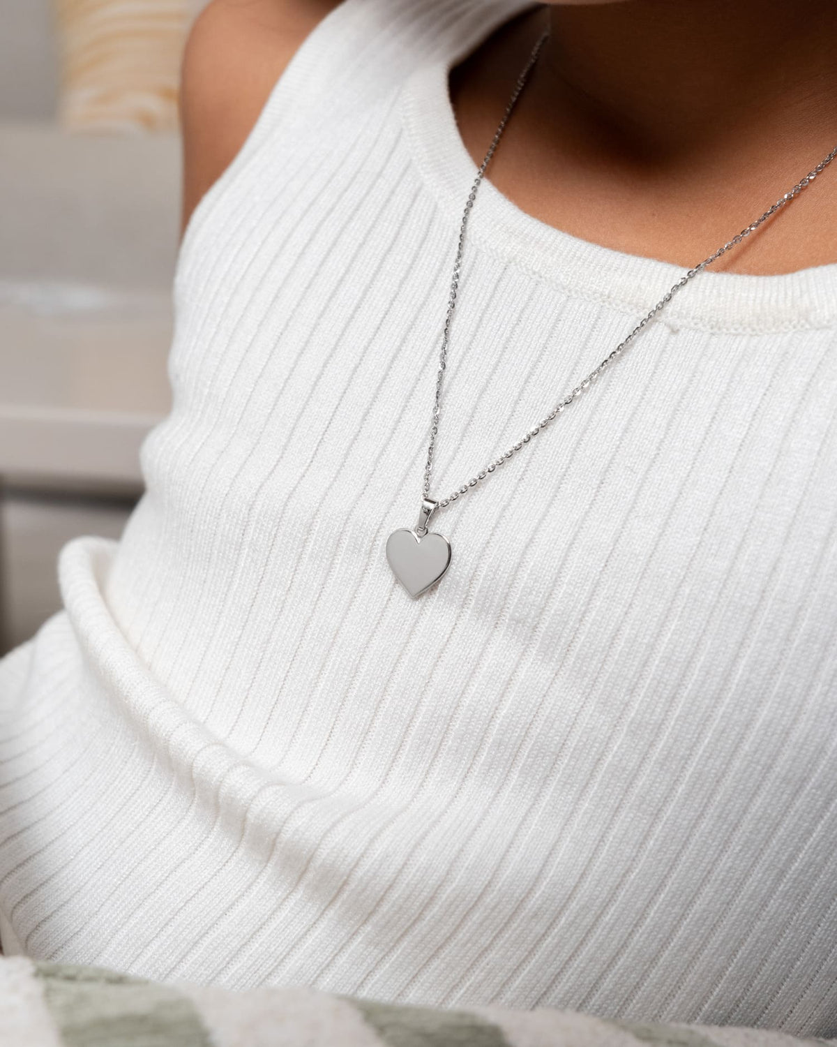 Sterrenbeeld hart ketting graveerplaatje hanger 12mm