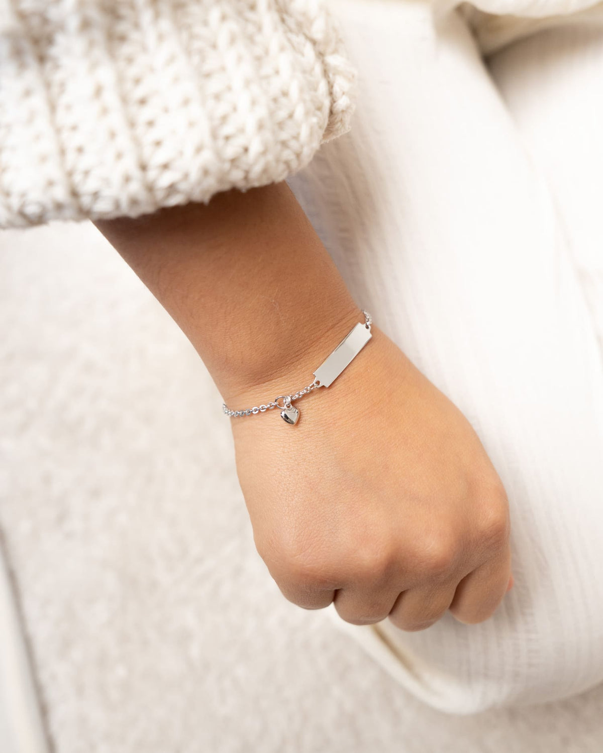 Gravurarmband Gravurplatte Herz