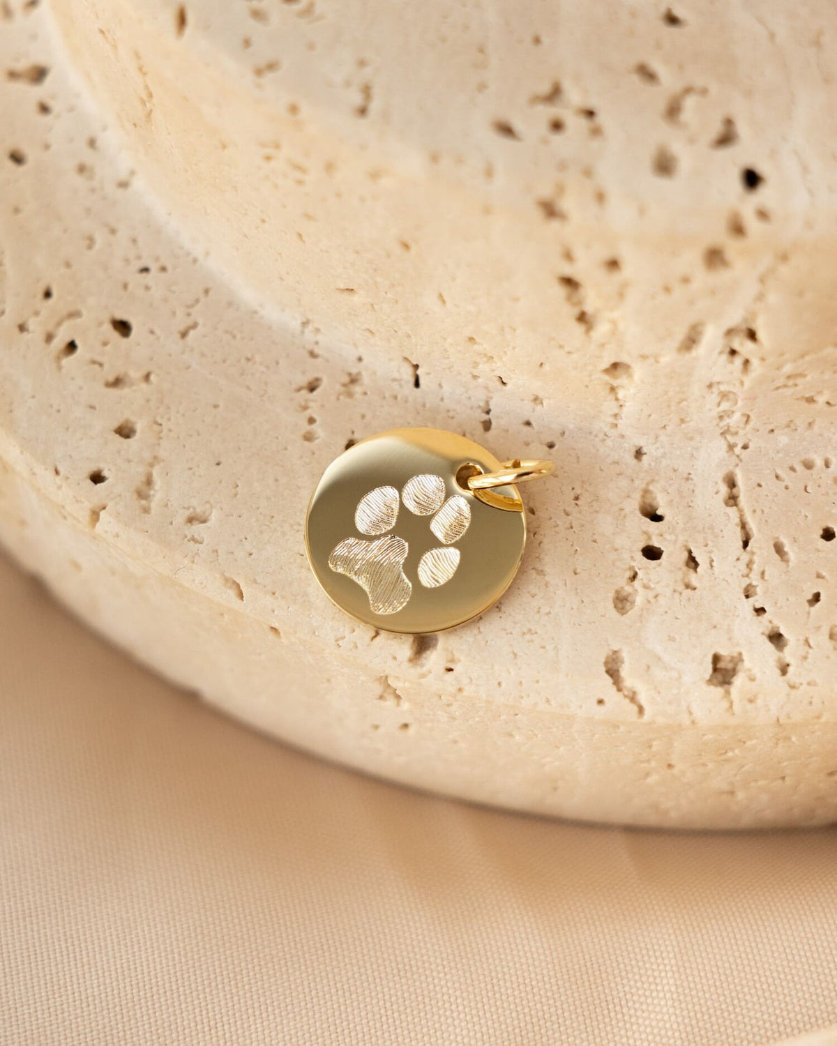 Engraving plates necklace pendant round 14mm