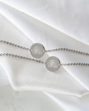 Gravurarmband Gravurplatte Rund