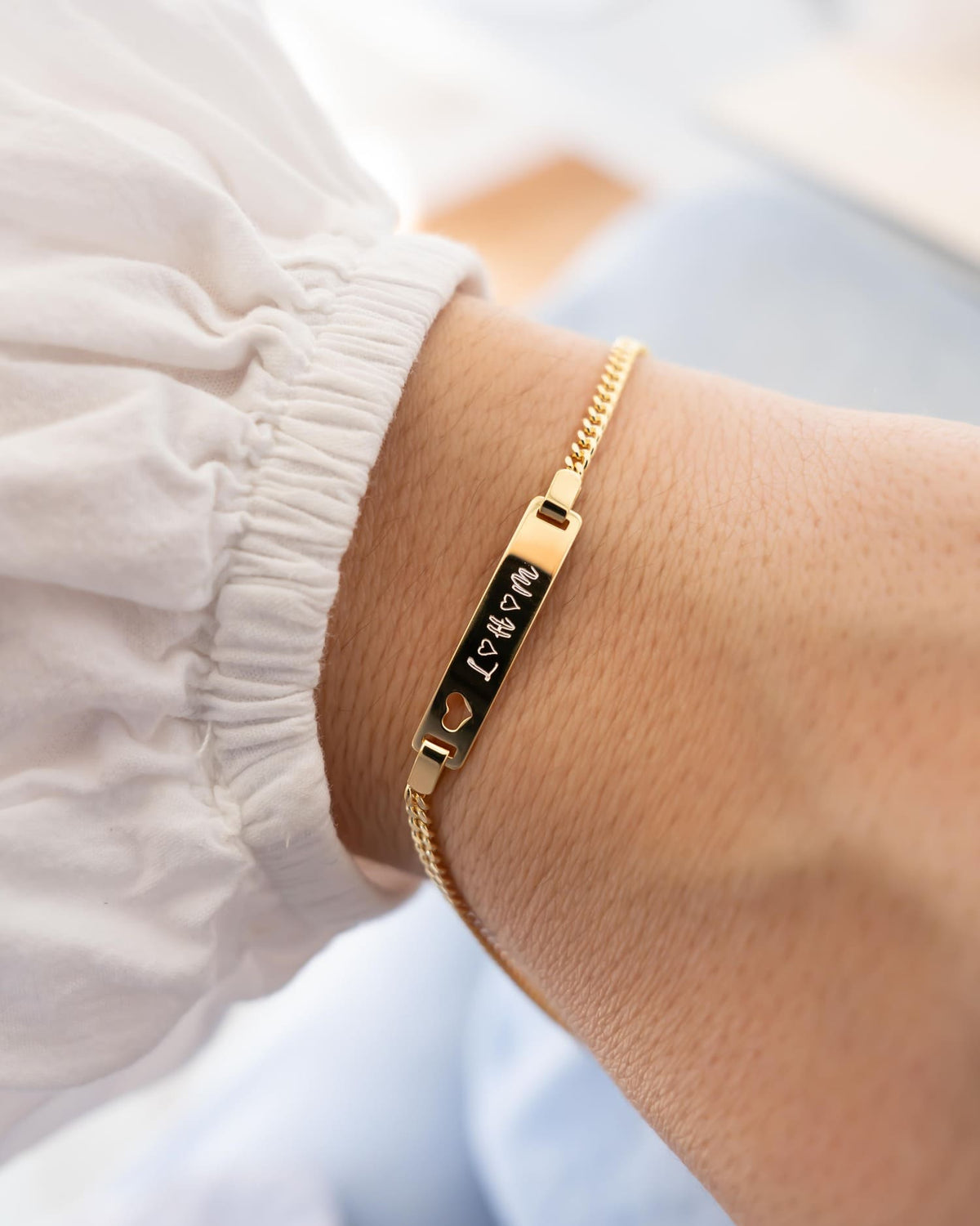 Gravurarmband Gravurplatte Herz